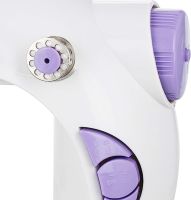 Профессиональная швейная машинка 4 в 1 Mini Sewing Machine SM-202A (WJ-08), Портативная мини машинка 201 для шитья с адаптером и педалью для дома Белая