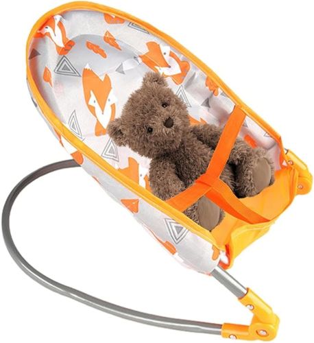 Дитячий набір Baby Play House CS0848-7A Лисички гойдалки шезлонг гойдалка коляска і лялька, Комплект з лялькою і аксесуарами для ляльки та іграшок