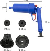 Пневматический вантуз высокого давления Toilet dredge Gun, Плунжер для раковины с гидроударом, для прочистки труб канализации Plunger Pipe Dredger