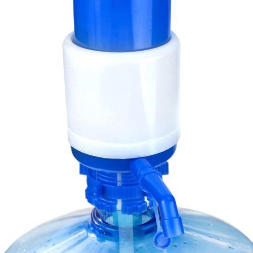 Механічна помпа насос для питної води Drinking Water Pump WL-03 на бутель з водою, ручна помпа дозатор для подачі води на пляшку ОМ-Х691 синя