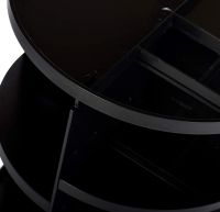 Поворотний органайзер для косметики Rotation Cosmetic Box 360 SX249, косметичний бокс підставка 7006 для зберігання кистей та інструментів Чорний