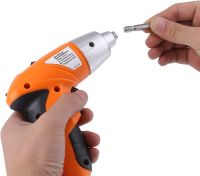 Беспроводная электроотвертка Tools Tuoye Cordless Screw, Аккумуляторный мини шуруповерт с 4 битами и адаптером, Электро отвертка 4 биты в комплекте