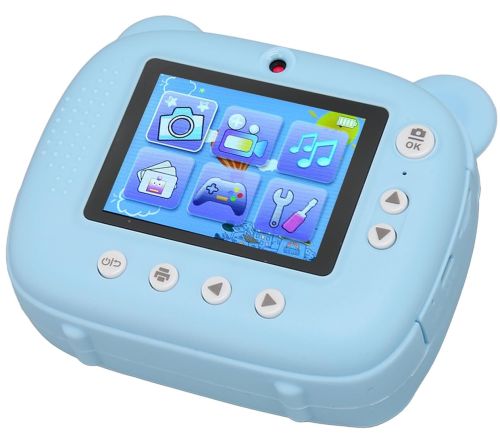 Дитячий фотоапарат з миттєвим друком DIY Instant Digital Camera M3 3 в 1 цифрова камера полароїд для фото і відео на акумуляторі Блакитний