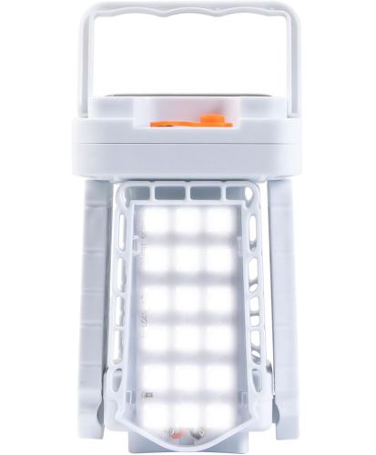 Кемпінговий складаний ліхтар Solar X-Balog BL - 2030 72Led на сонячній батареї, акумуляторна розкладна лампа Bailong 3 режими з USB зарядкою Білий