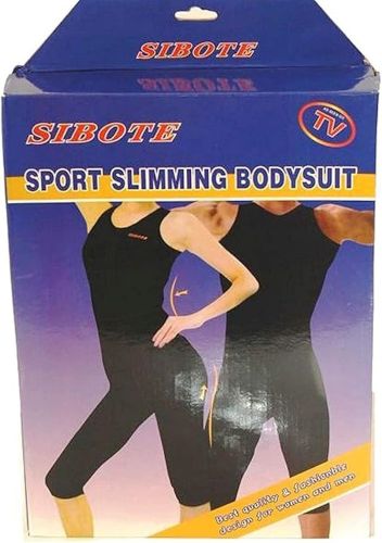 Спортивний костюм Sibote Body Suit CF-58 для схуднення з ефектом сауни, Комбінезон сауна Sport Slimming для занять спортом і зганяння ваги Чорний