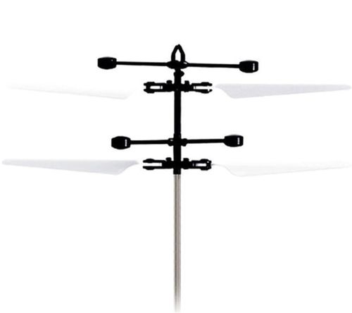 Літаючий робот Robot Flying Aircraft VIATOYS PC520 летить за рукою, Індукційна літаюча USB іграшка з сенсорним управлінням від руки і підсвічуванням