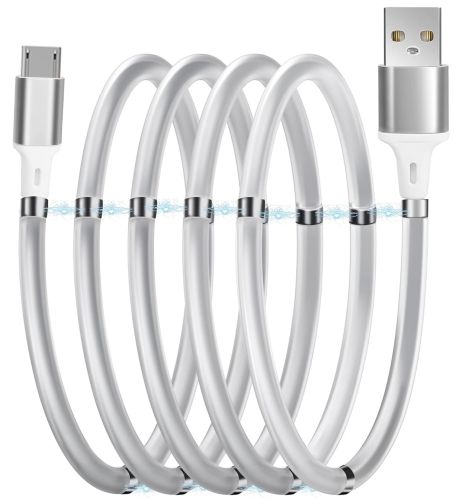 Магнитный зарядный кабель MagLink 7612 USB Micro-USB 1 метр для зарядки телефона, Вечный шнур зарядка SuperCalla Cable 100 см с магнитными вставками