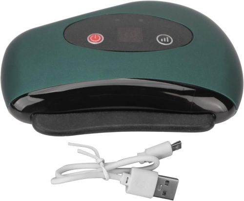Скребковий масажер для ліфтингу обличчя Scraping Board Gua Sha LY-401, Дренажний вібраційний скребок з підігрівом для всього тіла на акумуляторі