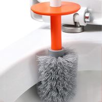 Туалетний йоржик Toilet brush AND-7-10 з силіконовою плоскою щіткою для чищення унітазу з кріпленням на стіну, навісний йоржик 40x10, 5x9, 7 см білий