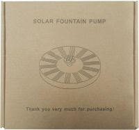 Садовий плаваючий фонтан Solar Fountain Pump Aisitin RC-611 на сонячній батареї 130мм з насадками, Сонячний водяний насос до 150л/год для саду Чорний