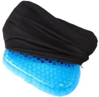 Гелієва подушка ортопедична GEL Egg Sitter з чохлом, охолоджуюча гелева ортопедична для сидіння на стілець, крісло, в машину з чохлом