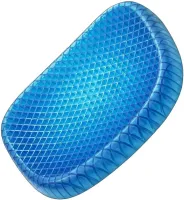 Гелієва подушка ортопедична GEL Egg Sitter з чохлом, охолоджуюча гелева ортопедична для сидіння на стілець, крісло, в машину з чохлом