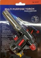 Портативний газовий пальник на балончик Multi Purpose Torch № 504 з туристичний різак з п'єзопідпалом регулюванням полум'я ручний газовий паяльник