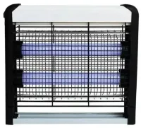 Электрическая светодиодная лампа ловушка Mosquito Trap KF-6006 6W для насекомых, Ловушка уничтожитель комаров и мух Kill Pest 6Вт от сети Белая