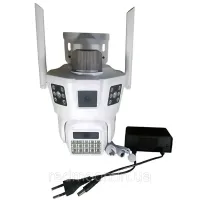 Вулична Wi-Fi камера відеоспостереження на 3 об'єктива Smart Camera SD-39 з датчиком руху, поворотна потрійна вай фай камера з нічною зйомкою