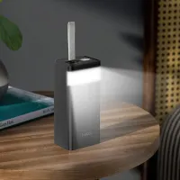 Зовнішній акумулятор з швидкою зарядкою Power Bank Hoco J86 40000mah 22.5 W, Портативна батарея повербанк Хоко 18w з ліхтариком і ремінцем Чорний