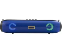 Беспроводная Bluetooth колонка Kimiso KM-203 10W с подсветкой для прослушивания музыки, Аккумуляторная блютуз акустика 1200mAh FM-радио AUX от USB