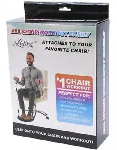 Трубчастий тренажер еспандер опору All Chair Workout Easily для атлетичних вправ на стільці, еспандер Noonchi для кардіо тренувань