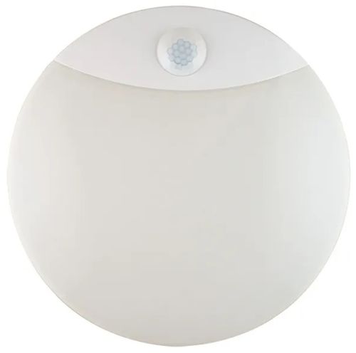 Настенный светодиодный светильник Sanso LED 15W-NW-SE с датчиком движения, потолочный аккумуляторный круглый фонарь BT001 4000K IP44 на стену Белый