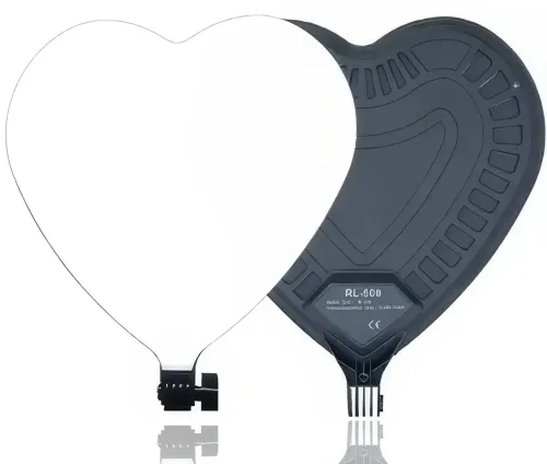 Світлодіодна лампа для фото у вигляді серця LED Light RL-500 30x49 см без штатива для фото і відео, Студійна селфи лампа відеосвітло 3 режими з пультом