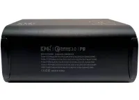 Портативное зарядное устройство Power Bank KP KG-300 30000 mAh 100W с фонариком, Внешний аккумулятор повербанк 30000мАч USB Type-C с ручкой Черный