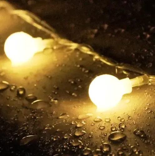 Внутрішня Світлодіодна гірлянда кульки 3м 20 led кульок на батарейках Теплий білий, новорічна гірлянда 3 метри для будинку від батарейок тепла Біла