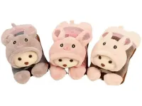 Мягкая игрушка Зайчик TaoBao двойная водяная муфта с подогревом для рук 500W, Электрическая грелка в форме зайчика для согревания рук от сети 220V