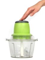 Электрический измельчитель с двухъярусным лезвием Leomax Молния Green ZS-8986 300w 6 в 1 универсальный кухонный блендер зеленый Измельчитель-блендер