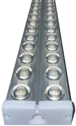 Светодиодная потолочная лампа с линзами Tube Light T10 120 см 6500K Электрический модульный светильник фонарь на стену SMD 36W от сети 220V Белая