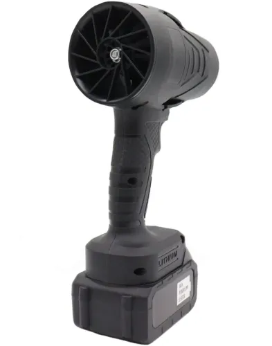 Аккумуляторная воздуходувка фен Blower ETP LD18-21V для уборки снега и листьев с 2 аккумуляторами, Беспроводная дуйка для удаления пыли Черная