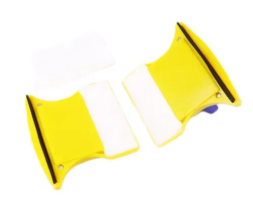 Двостороння магнітна щітка для миття вікон з двох сторін Cleaning Double Side Glass Cleaner, магнітний скребок двостороннього миття скла