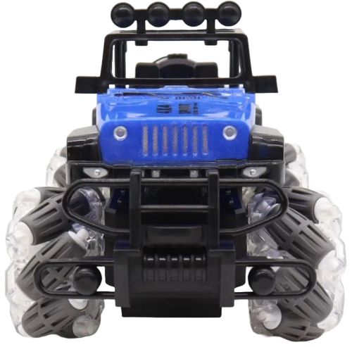 Дитяча машинка джип Yuqi Off Road з пультом управління з фігурними колесами, акумуляторний позашляховик 1: 16 на радіокеруванні для дітей Синій
