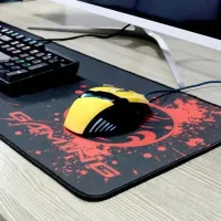 Игровой компьютерный коврик iMICE PD-03 30x80x0.4 см для клавиатуры и мышки, Игровая поверхность для компьютерной мыши с боковой прошивкой PD03