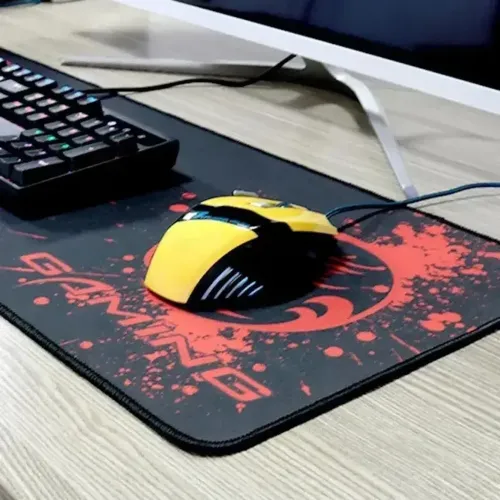 Игровой компьютерный коврик iMICE PD-03 30x80x0.4 см для клавиатуры и мышки, Игровая поверхность для компьютерной мыши с боковой прошивкой PD03