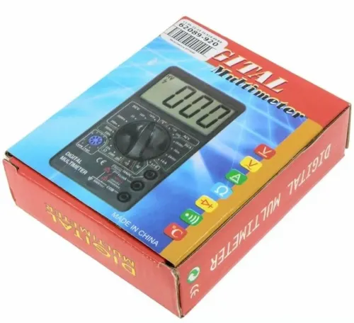Карманный звуковой мультиметр Digital DT700D цифровой для контроля постоянного и переменного напряжения, Тестер со звуковой прозвонкой с щупами