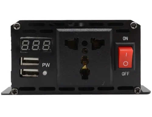 Автомобільний перетворювач інвертор UKC NFA-1500D 12V-220V з чистою синусоїдою 1500W, Автоперетворювач напруги струму AC/DC від акумулятора