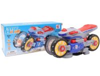 Интерактивная детская игрушка Мотоцикл трансформер YJToys YJ388-6 с музыкальными эффектами, Игрушечный музыкальный квадроцикл от батареек для детей