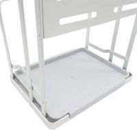 Кухонний органайзер сушарка Kitchen Rack CW-2001H для зберігання і сушіння столових приладів, Підставка стелаж для посуду дощечки і ножів Сріблястий