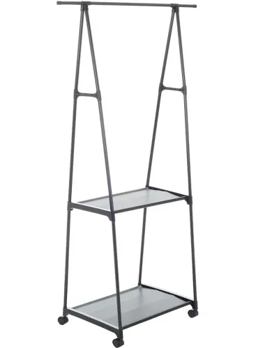 Підлогова вертикальна стійка вішалка для одягу Coat rack Traingular 160Х55 см багатофункціональна пересувна полиця для зберігання речей до 20 кг
