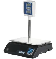 Торгові електронні ваги до 50 кг Domotec MS-308 зі стійкою MATARIX MX-411