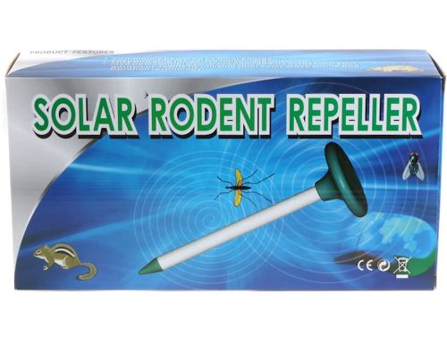 Відлякувач кротів і гризунів на сонячній батареї Solar Rodent Repeller ультразвуковий прилад кротовідпугіватель для відлякування шкідників 6х3. 5 см
