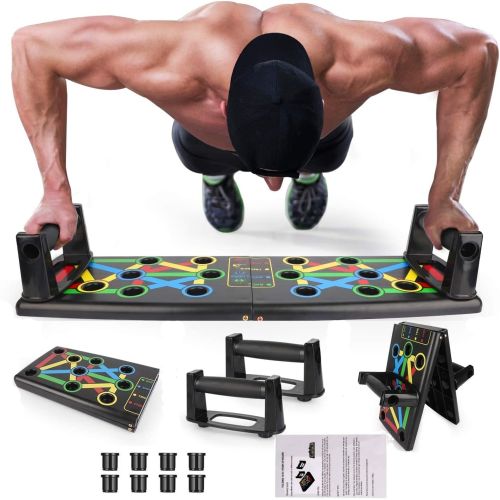 Дошка для віджимань Foldable Push Up Board JT-006, упор для віджимань від підлоги 14 в 1 регульована стійка, платформа, тренажер для м'язів Supretto