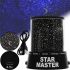 Ночник проектор звездного неба Star Master Gizmos детский настольный LED светильник, круглый космический 3D ночник-проектор на батарейках USB Черный