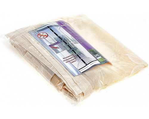 Антимоскитная сетка на магнитах Magic Mesh Beige 90Х210 см раздвижная магнитная москитная штора от насекомых комаров, мух на дверь Бежевая Меджик Меш