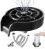 Ополаскиватель стаканов и кружек Foheel JS-04 для кухонной раковины под давлением, Ринзер MAG-631 для быстрой очистки бокалов и чашек Черный