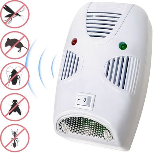 Электромагнитный отпугиватель насекомых и грызунов Pest Repelling Aid Quad устройство для уничтожения мышей тараканов комаров прибор в розетку