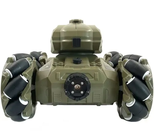 Дитячий всюдихід з кулеметом Tracked Tank Pank Shooter стріляє кульками на радіокеруванні від руки і пульта, акумуляторний танк 1500 mah Зелений