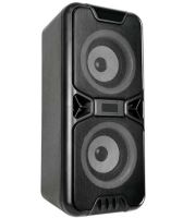 Акумуляторна колонка динамік Bluetooth BKK B86 з LED підсвічуванням 20W, бездротова акустична система караоке USB SD FM AUX від акумулятора Чорна