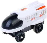 Конструктор космічний автотрек Outer Space Track LT243173 зі звуковими ефектами і світлом з шатлом, мостом і космонавтами 888-86 42 деталі Білий