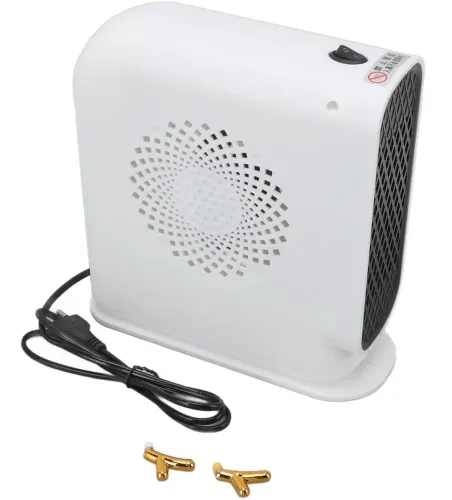 Напольный спиральный обогреватель тепловентилятор Voltronic JIEBO-N8 500W с рожками оленя, Переносной настольный электрообогреватель Deer Белый